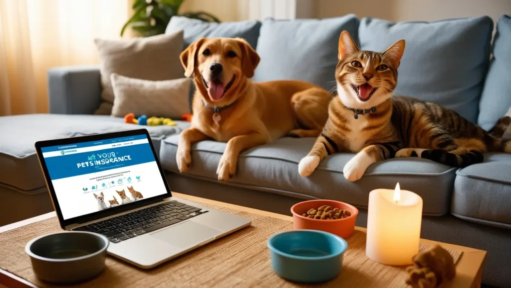 A_cozy_home_setting_with_a_happy_dog_and_cat_
